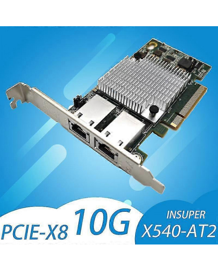 Intel X540-T2 10G Chipset PCIe x8 Dual Copper RJ45 Port 10Gbps Gigabit Ethernet Network Card Compatible PCIE-x8 [...]