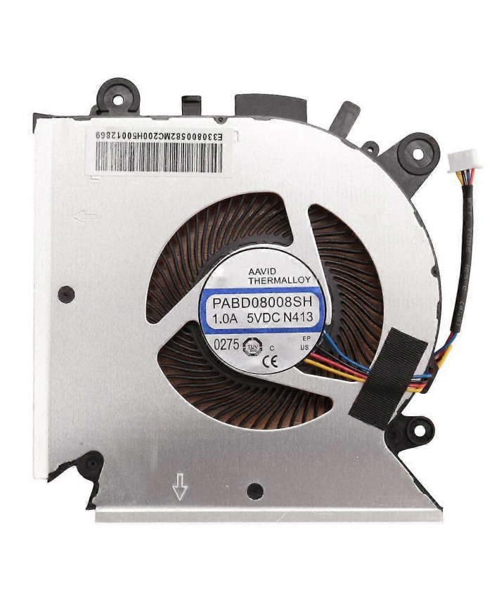 Ventilateur de refroidissement du processeur pour MSI GF63 MS-16R1 MS-16R2 PABD08008SH N413 E322500300A