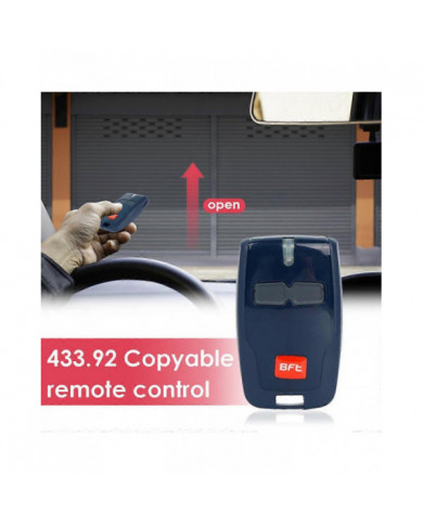 BFT 433.92MHz Porte de garage émetteur Télécommande Clé Porte-clés Clone Copier la clé