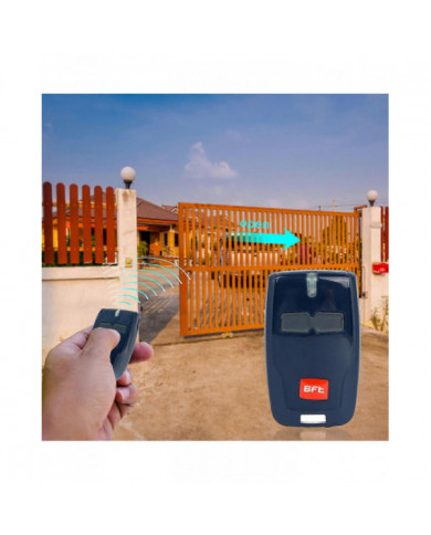 BFT 433.92MHz Porte de garage émetteur Télécommande Clé Porte-clés Clone Copier la clé