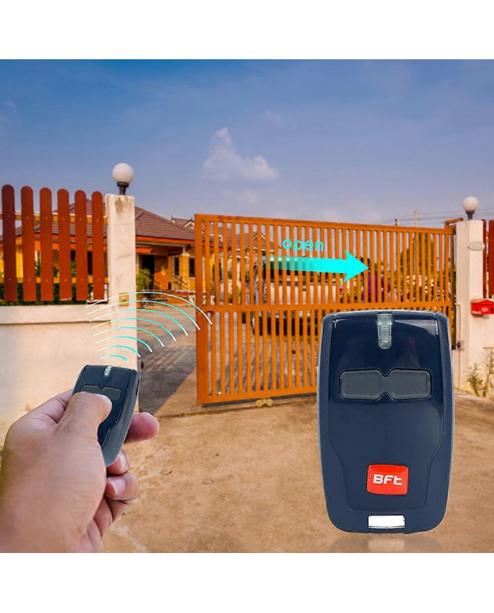 BFT 433.92MHz Porte de garage émetteur Télécommande Clé Porte-clés Clone Copier la clé