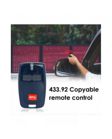 BFT 433.92MHz Porte de garage émetteur Télécommande Clé Porte-clés Clone Copier la clé