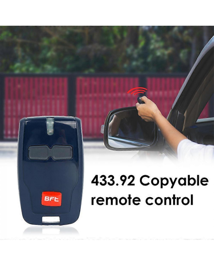 BFT 433.92MHz Porte de garage émetteur Télécommande Clé Porte-clés Clone Copier la clé