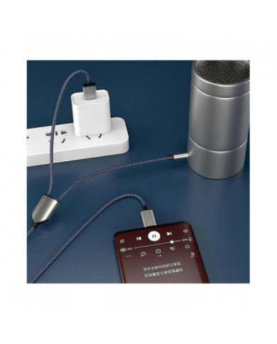 1 Split 2 Type C To Usb A 3.5mm Aux Cable Stereo Hifi Sound For Car Speakers