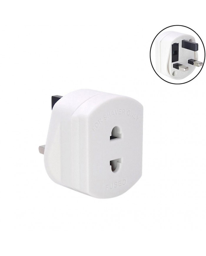 Adaptateur de prise de rasoir Adaptateur de brosse à dents de rasage Épilateurs Salle de bain UK à 2 broches 3