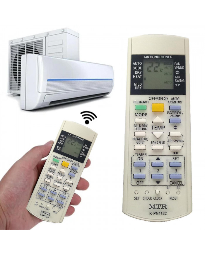 Universal K-pn1122 pour Panasonic Climatiseur Télécommande