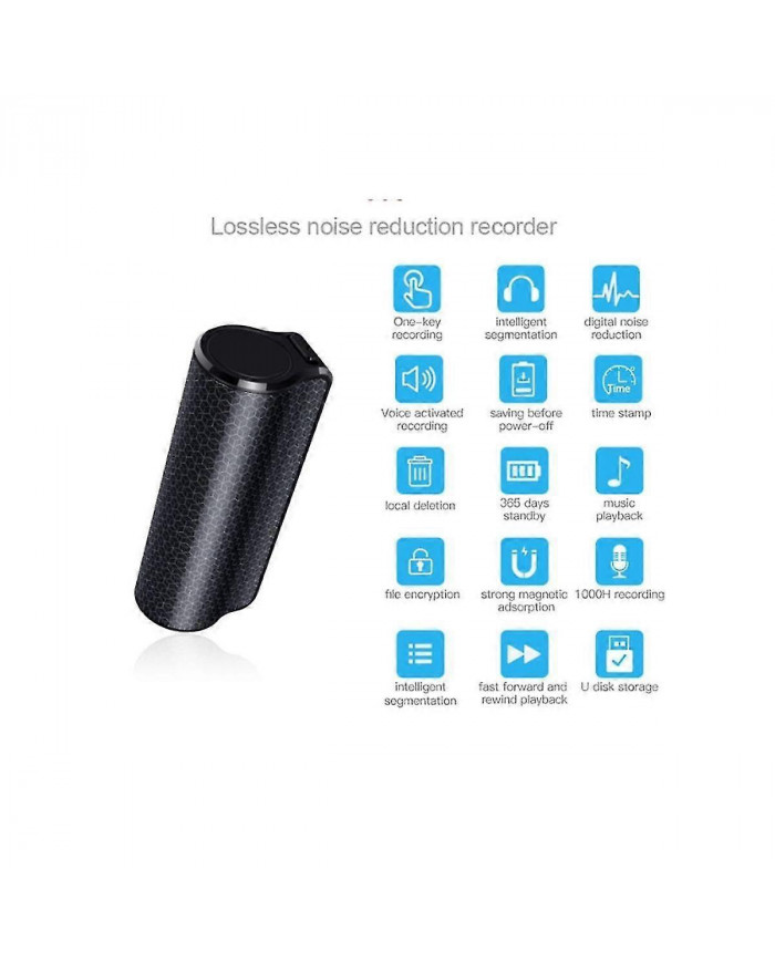 Q70 500 heures Enregistreur vocal Espia Magnet Audio numérique Enregistreur vocal activé par la voix Mini