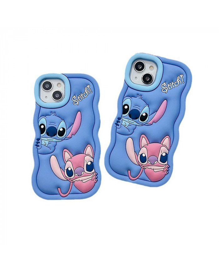 Compatible avec l’étui iPhone 6/7/8/SE/XR/11/12/13/15, Lilo & Stitch Housse de protection souple en silicone [...]