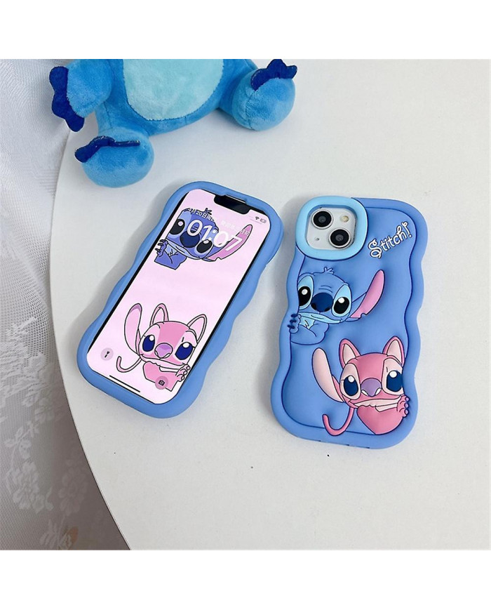 Compatible avec l’étui iPhone 6/7/8/SE/XR/11/12/13/15, Lilo & Stitch Housse de protection souple en silicone [...]
