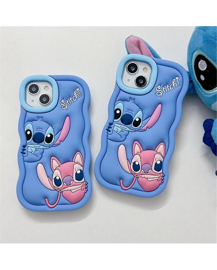 Compatible avec l’étui iPhone 6/7/8/SE/XR/11/12/13/15, Lilo & Stitch Housse de protection souple en silicone [...]