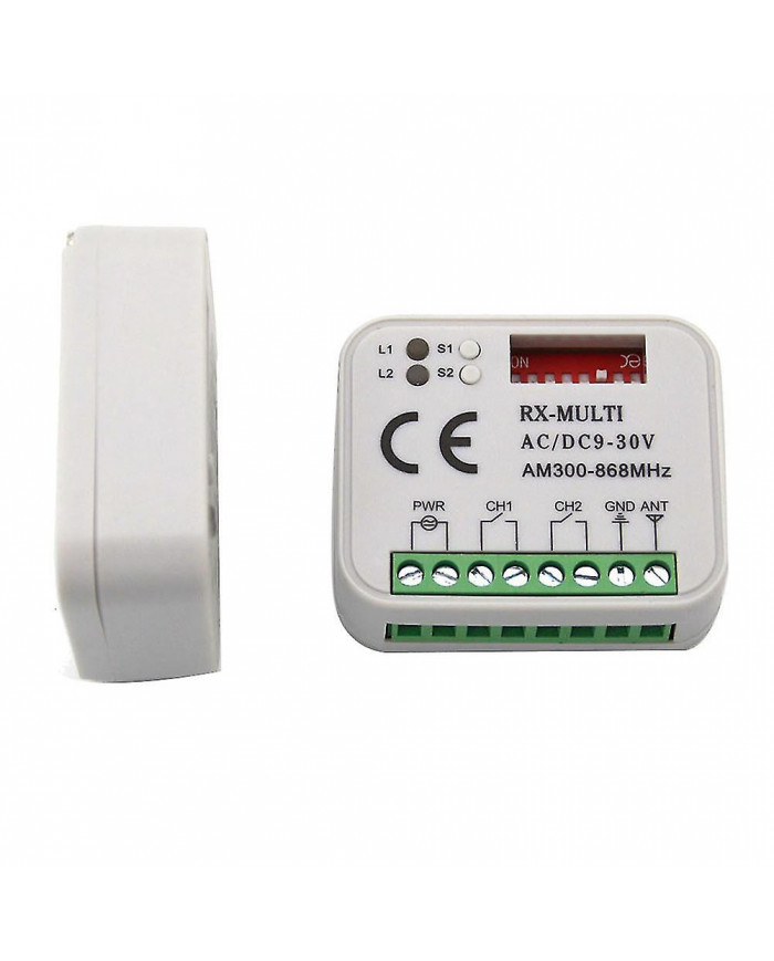 Garage Gate Remote Receiver 433 868mhz Rx Multi 300-900mhz Ac/dc 9-30V Récepteur avec télécommande