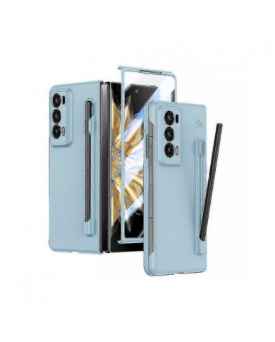 Pour Honor Magic V2 5g Étui de téléphone Skin-touch avec film en verre trempé et stylet