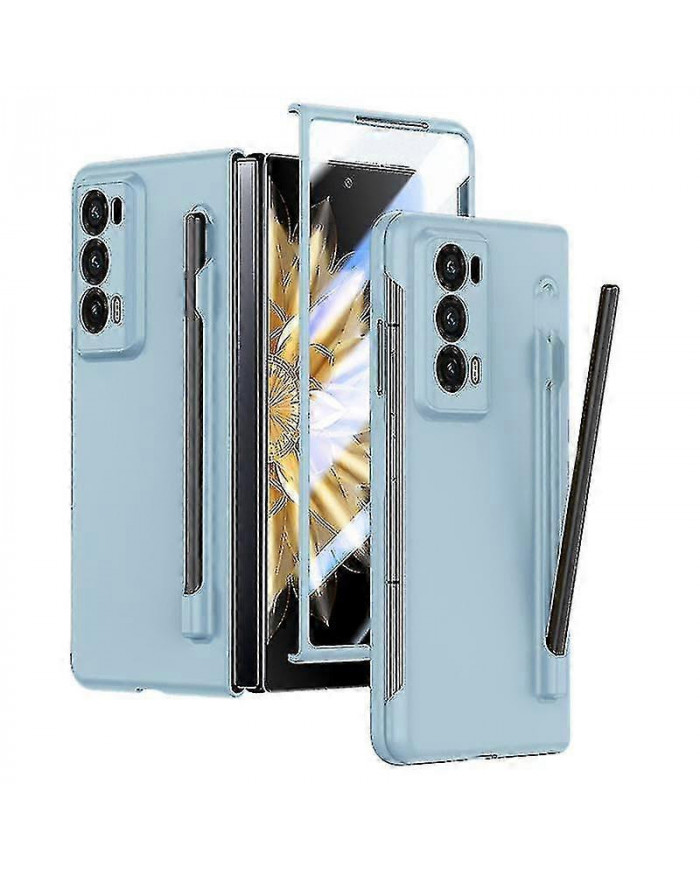 Pour Honor Magic V2 5g Étui de téléphone Skin-touch avec film en verre trempé et stylet