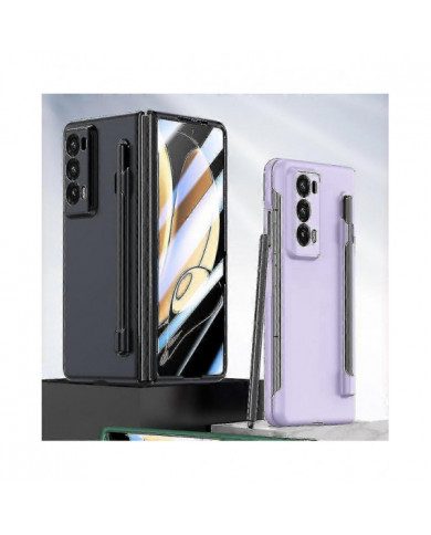 Pour Honor Magic V2 5g Étui de téléphone Skin-touch avec film en verre trempé et stylet