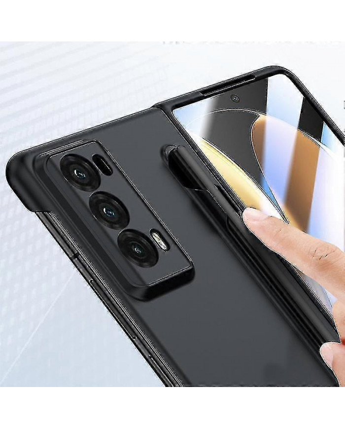 Pour Honor Magic V2 5g Étui de téléphone Skin-touch avec film en verre trempé et stylet