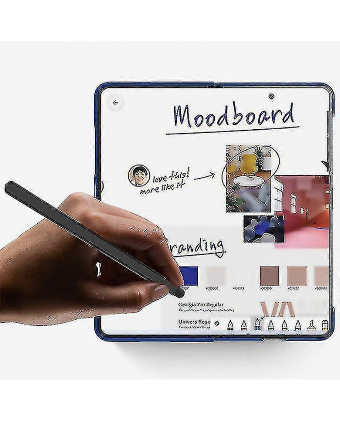 Pour Honor Magic V2 5g Étui de téléphone Skin-touch avec film en verre trempé et stylet