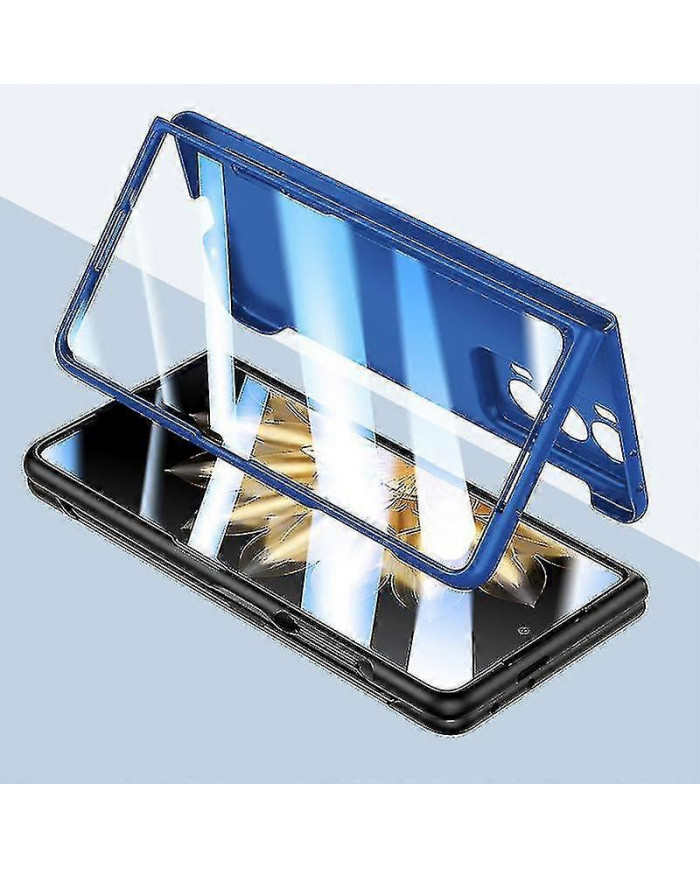 Pour Honor Magic V2 5g Étui de téléphone Skin-touch avec film en verre trempé et stylet