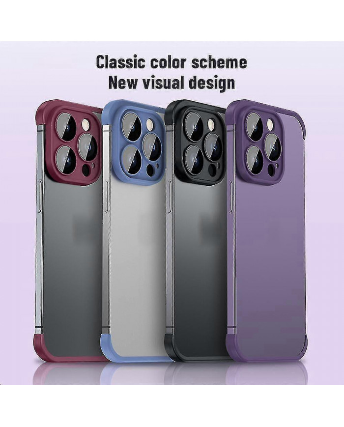 Pour Iphone 14 13 12 Pro Max Camera Lens Corner Edge Protector Frameless Tpu Case