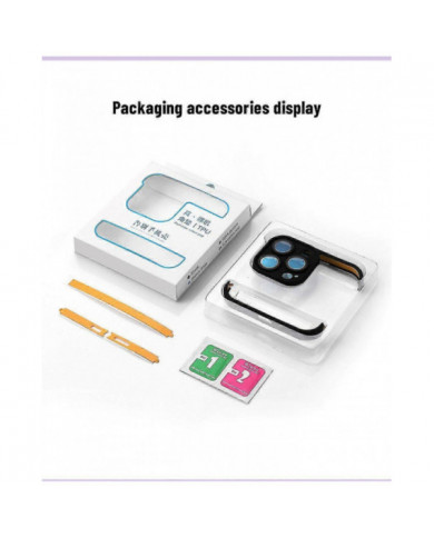 Pour Iphone 14 13 12 Pro Max Camera Lens Corner Edge Protector Frameless Tpu Case