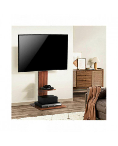 Support de sol pour téléviseur robuste à 5 niveaux Support de montage pour téléviseur réglable en hauteur jusqu’à 65 po