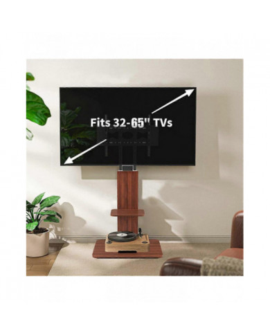 Support de sol pour téléviseur robuste à 5 niveaux Support de montage pour téléviseur réglable en hauteur jusqu’à 65 po