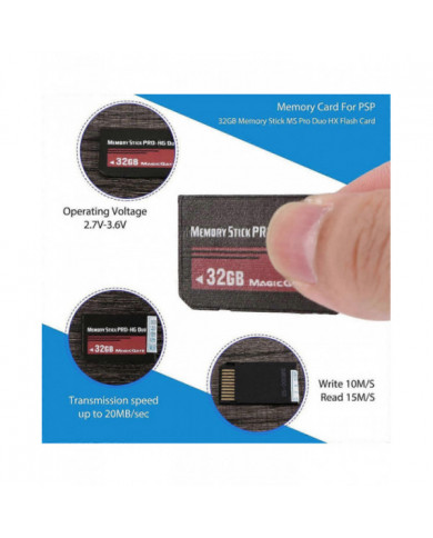 32 Go Memory Stick MS Pro Duo Carte Flash PSP Cybershot Caméra