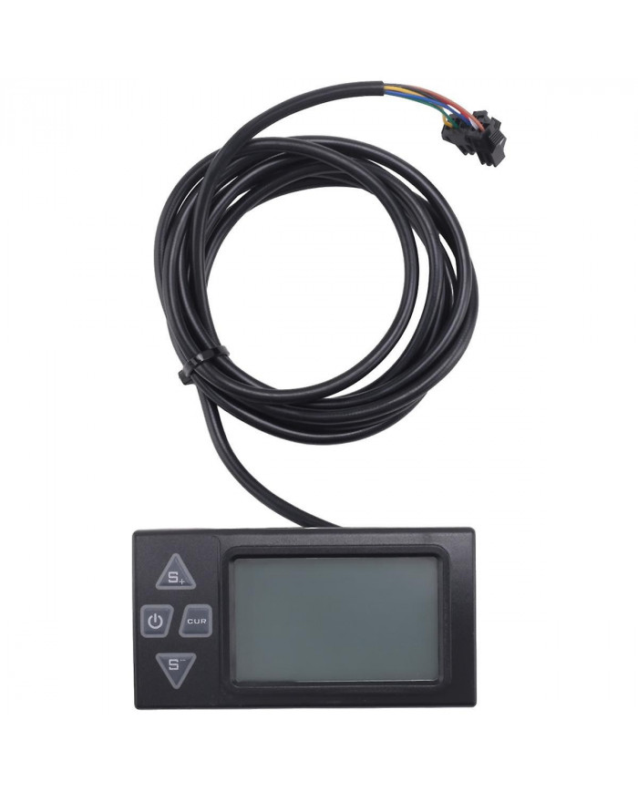Écran LCD Ebike S861 avec prise SM pour vélo électrique Panneau de commande du contrôleur BLDC noir 24V-36V