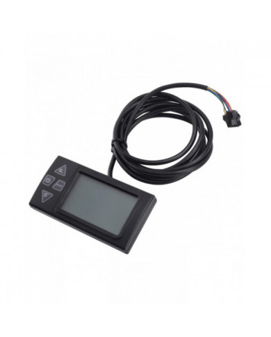 Écran LCD Ebike S861 avec prise SM pour vélo électrique Panneau de commande du contrôleur BLDC noir 24V-36V