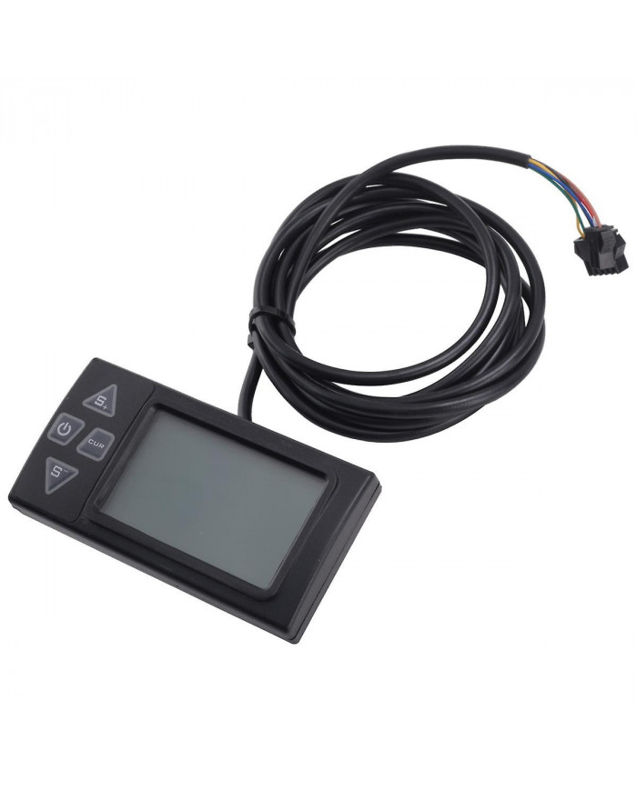 Écran LCD Ebike S861 avec prise SM pour vélo électrique Panneau de commande du contrôleur BLDC noir 24V-36V