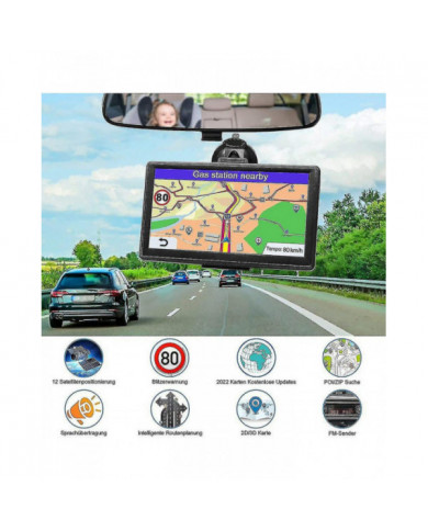Dispositif de navigation Gps Navi pour voiture 2022 - Navigation pour voiture Voiture Camion Navi 7 pouces à vie [...]