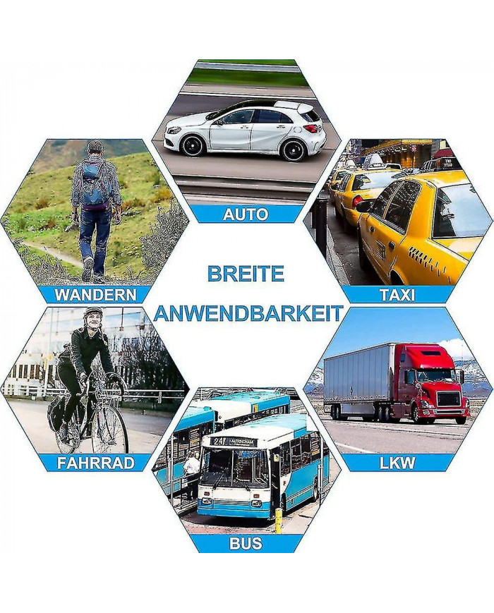 Dispositif de navigation Gps Navi pour voiture 2022 - Navigation pour voiture Voiture Camion Navi 7 pouces à vie [...]