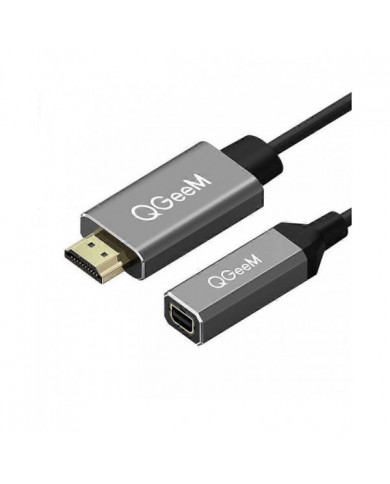QGeeM Compatible HDMI-compatible Câble adaptateur convertisseur DP simple vers mini UHD 4K@30Hz Plug and Play pour [...]