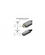 QGeeM Compatible HDMI-compatible Câble adaptateur convertisseur DP simple vers mini UHD 4K@30Hz Plug and Play pour [...]