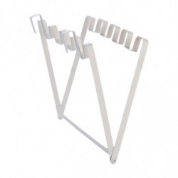 Foldable Trash Bag Rack Trash Bag Holder for Cupboard for Living Room Office White