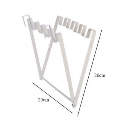 Foldable Trash Bag Rack Trash Bag Holder for Cupboard for Living Room Office White