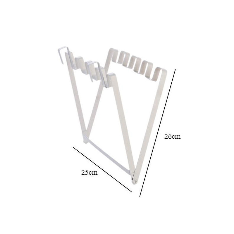 Foldable Trash Bag Rack Trash Bag Holder for Cupboard for Living Room Office White