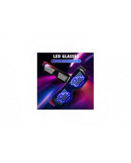 Lunettes LED Personnalisables BT LED Lunettes Coloré Lumière Lueur Lunettes DIY Messages 31 Animations 11 Pi