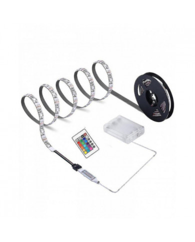 Led Strip Light Télécommande Batterie Box Powered High Brightness Ip65 Imperméable à l’eau Décoration Dc 5V RGB [...]