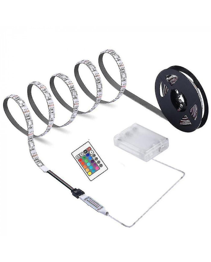 Led Strip Light Télécommande Batterie Box Powered High Brightness Ip65 Imperméable à l’eau Décoration Dc 5V RGB [...]