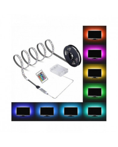 Led Strip Light Télécommande Batterie Box Powered High Brightness Ip65 Imperméable à l’eau Décoration Dc 5V RGB [...]