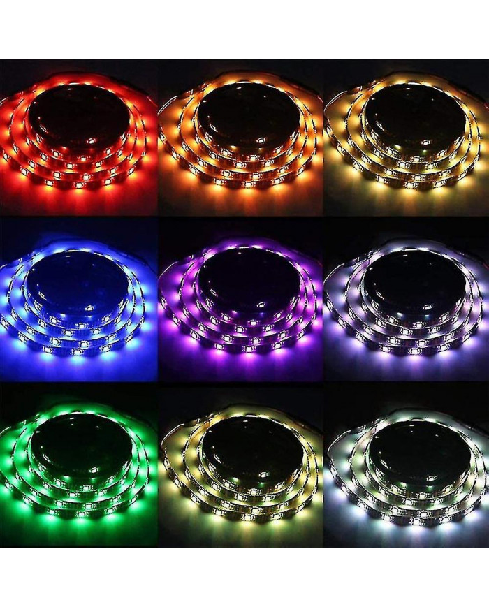 Led Strip Light Télécommande Batterie Box Powered High Brightness Ip65 Imperméable à l’eau Décoration Dc 5V RGB [...]