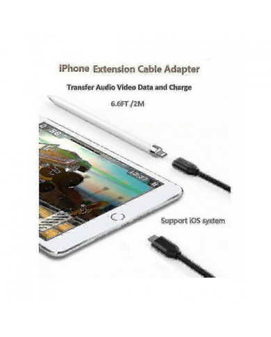 Câble d’extension Lightning 1m pour Iphone Ipad, câble d’extension Iphone Apple MFI certifié femelle à M