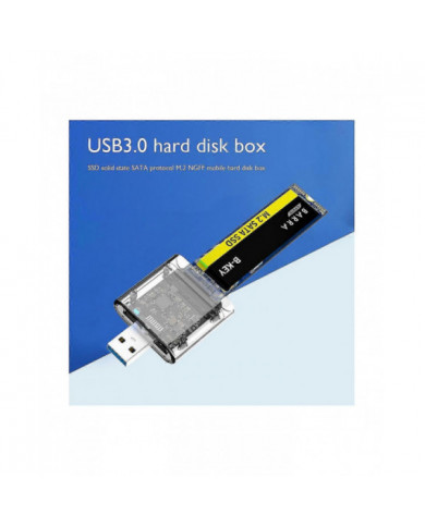 Boîtier SSD M2 M.2 vers USB 3.0 5Gbps Boîtier SSD haute vitesse pour SATA M.2 NGFF SSD 2242 2260 2280Mm Ca