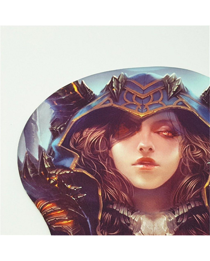 Wow Sylvanas 3d Tapis de souris avec repose-poignet en gel de silicone Anime Gaming Mousepads Peau de lycra (mp0036)