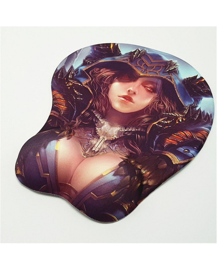 Wow Sylvanas 3d Tapis de souris avec repose-poignet en gel de silicone Anime Gaming Mousepads Peau de lycra (mp0036)