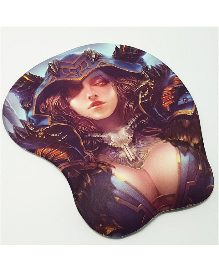 Wow Sylvanas 3d Tapis de souris avec repose-poignet en gel de silicone Anime Gaming Mousepads Peau de lycra (mp0036)