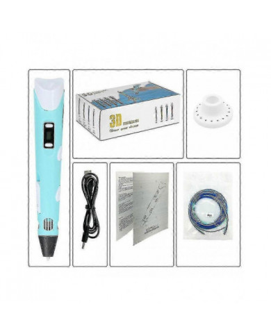 Stylo 3D avec écran LED, stylo d’impression 3D avec chargement USB, recharges de filament Pla 30 couleurs, Pla & [...]