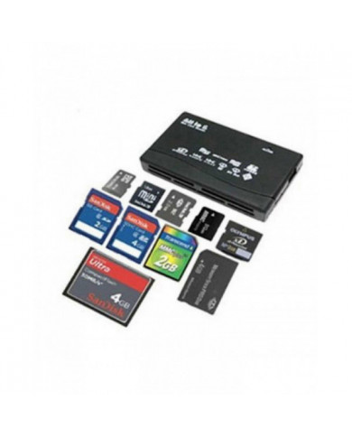 Tout en un 1 Lecteur de carte mémoire Usb Externe Sdhc Mini Micro M2 Mmc Xd Cf Ms
