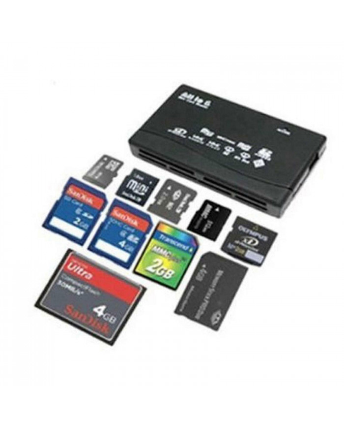 Tout en un 1 Lecteur de carte mémoire Usb Externe Sdhc Mini Micro M2 Mmc Xd Cf Ms