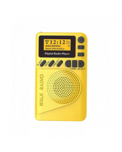 Radio numérique DAB de poche Mini DAB+ Radio numérique avec lecteur MP3 Radio FM Écran LCD